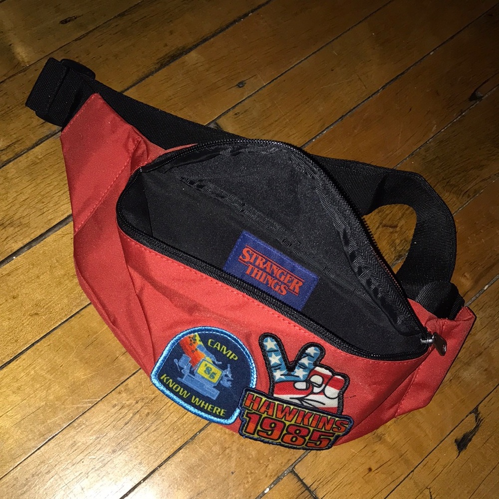 Stranger Things Red Kids Patch Belt Bag